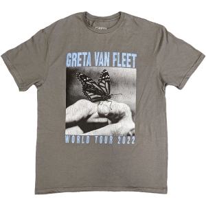 Greta Van Fleet - World Tour Butterfly Uni Char T-Shirt in the group MERCHANDISE / T-shirt / Pop-Rock at Bengans Skivbutik AB (5583981r)