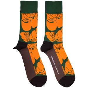 Beatles - Beatles Rubber Soul Text Repeat Uni Green Socks (Size 40-44) in the group MERCHANDISE / / at Bengans Skivbutik AB (5586276)