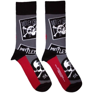 Motley Crue - Logos Uni Char Socks (Size 40-44) in the group MERCHANDISE / / at Bengans Skivbutik AB (5586293)