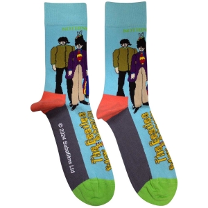 Beatles - Yellow Submarine Sub & Band Uni Lht Blue Socks in the group MERCHANDISE / / at Bengans Skivbutik AB (5586305)