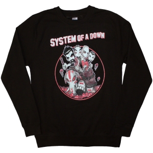 System Of A Down - Mushroom People Uni Bl Sweatshirt in the group MERCHANDISE / Sweatshirt / Heavy Metal at Bengans Skivbutik AB (5586338r)