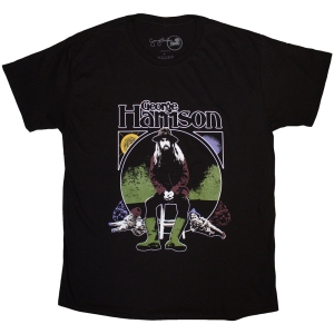George Harrison - Sun & Moon Uni Bl T-Shirt in the group MERCHANDISE / T-shirt / Pop-Rock at Bengans Skivbutik AB (5586395r)