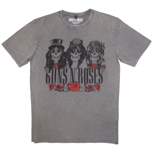 Guns N Roses - Hell Group Stone Wash Uni Grey T-Shirt in the group MERCHANDISE / T-shirt / Heavy Metal at Bengans Skivbutik AB (5586765r)