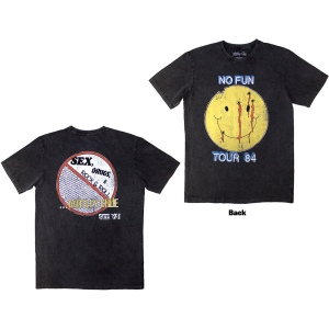 Motley Crue - No Fun Tour 84 Stone Wash Uni Char T-Shirt in the group MERCHANDISE / T-shirt / Heavy Metal at Bengans Skivbutik AB (5586776r)