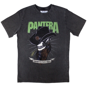 Pantera - Skeleton Cowboy Stone Wash Uni Char T-Shirt in the group MERCHANDISE / T-shirt / Heavy Metal at Bengans Skivbutik AB (5586778r)