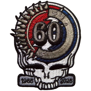 Grateful Dead - 60Th Anniversary Skull Woven Patch in the group MERCHANDISE / Patch / Pop-Rock at Bengans Skivbutik AB (5587239)