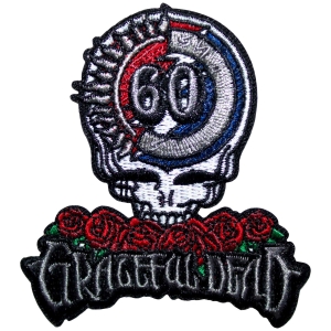 Grateful Dead - 60Th Anniversary Skull & Logo Woven Patch in the group MERCHANDISE / Patch / Pop-Rock at Bengans Skivbutik AB (5587240)