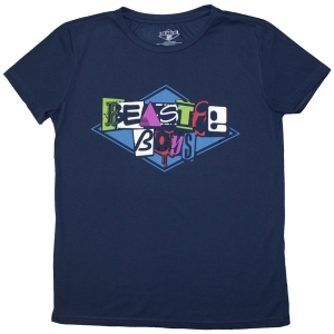 Beastie Boys - Multicolour Logo Lady Denim T-Shirt in the group MERCHANDISE / T-shirt / Hip Hop-Rap at Bengans Skivbutik AB (5587250r)