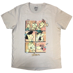 Flintstones - Flintstones Grid Uni Sand T-Shirt in the group MERCHANDISE / T-shirt / TV series at Bengans Skivbutik AB (5587267r)