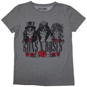 Guns N Roses - Hell Group Lady Grey T-Shirt in the group MERCHANDISE / T-shirt / Heavy Metal at Bengans Skivbutik AB (5587275r)