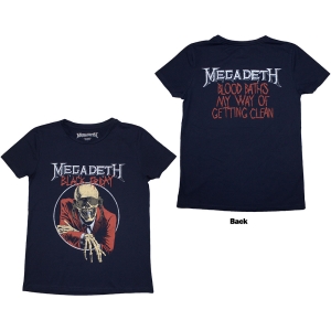 Megadeth - Black Friday Lady Navy T-Shirt in the group MERCHANDISE / T-shirt / Heavy Metal at Bengans Skivbutik AB (5587284r)