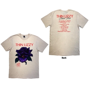 Thin Lizzy - Black Rose Tracklist Uni Natrl T-Shirt in the group MERCHANDISE / T-shirt / Heavy Metal at Bengans Skivbutik AB (5587306r)