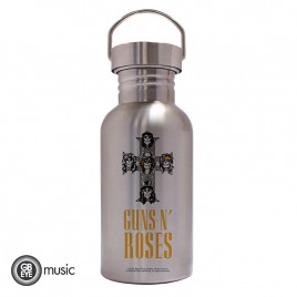 Guns N Roses - Canteen Steel Bottle - Logo in the group MERCHANDISE / Merch / Hårdrock at Bengans Skivbutik AB (5589200)