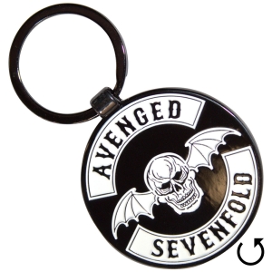 Avenged Sevenfold - Deathbat Crest Double-Sided Keychain in the group MERCHANDISE / Keyring / Pop-Rock at Bengans Skivbutik AB (5589209)