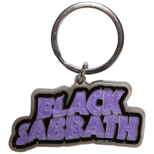 Black Sabbath - Wavy Logo Bordered Keychain in the group MERCHANDISE / Keyring / Heavy Metal at Bengans Skivbutik AB (5589215)