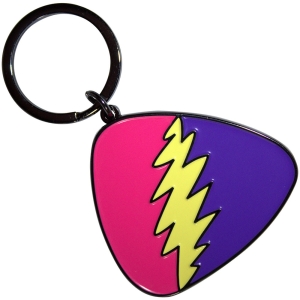 Grateful Dead - Pink/Purple Plectrum Keychain in the group MERCHANDISE / Keyring / Pop-Rock at Bengans Skivbutik AB (5589225)