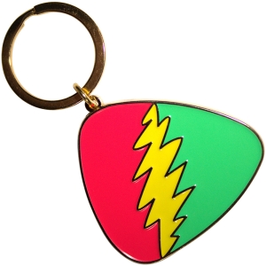 Grateful Dead - Red/Green Plectrum Keychain in the group MERCHANDISE / Keyring / Pop-Rock at Bengans Skivbutik AB (5589226)
