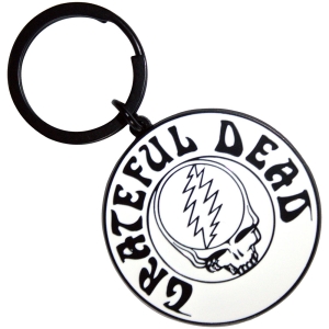 Grateful Dead - Steal Your Face Mono Black Keychain in the group MERCHANDISE / Keyring / Pop-Rock at Bengans Skivbutik AB (5589235)
