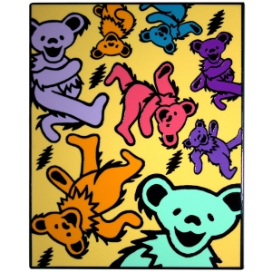 Grateful Dead - Dancing Bears & Lightning Bolts Magnet in the group MERCHANDISE / Magnet / Pop-Rock at Bengans Skivbutik AB (5589252)