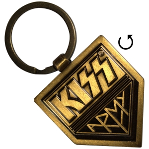 Kiss - Gold Army Pennant Double-Sided Keychain in the group MERCHANDISE / Keyring / Heavy Metal at Bengans Skivbutik AB (5589258)