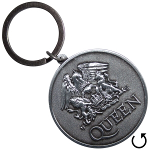 Queen - Silver Crest Double-Sided Keychain in the group MERCHANDISE / Keyring / Pop-Rock at Bengans Skivbutik AB (5589272)