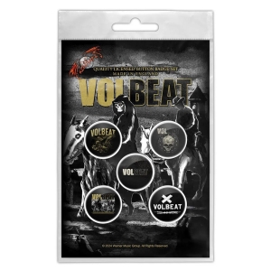 Volbeat - Outlaw Gentlemen Button Badge Pack in the group MERCHANDISE / Pin-Button Badge / Heavy Metal at Bengans Skivbutik AB (5590295)