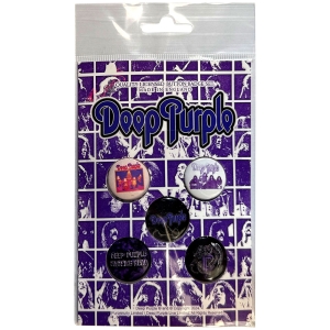 Deep Purple - Logo Button Badge Pack in the group MERCHANDISE / Pin-Button Badge / Heavy Metal at Bengans Skivbutik AB (5590296)
