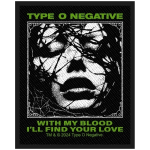 Type O Negative - With My Blood Standard Patch in the group MERCHANDISE / Patch / Heavy Metal at Bengans Skivbutik AB (5590309)