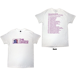 Human League - Generations Tour 24 Photo Uni Wht T-Shirt in the group MERCHANDISE / T-shirt / Pop-Rock at Bengans Skivbutik AB (5592323r)