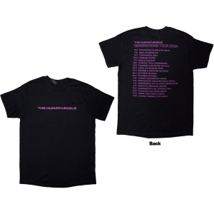Human League - Generations Tour 24 Text Uni Bl T-Shirt in the group MERCHANDISE / T-shirt / Pop-Rock at Bengans Skivbutik AB (5592324r)