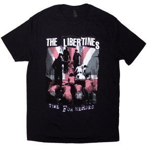 The Libertines - Time For Heroes Flag Uni Bl T-Shirt in the group MERCHANDISE / T-shirt / Pop-Rock at Bengans Skivbutik AB (5592328r)