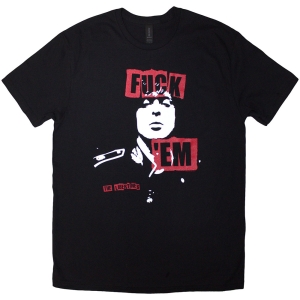 The Libertines - Fuck Em Slogan Uni Bl T-Shirt in the group MERCHANDISE / T-shirt / Pop-Rock at Bengans Skivbutik AB (5592332r)