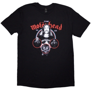 Motorhead - 50 Years Band Circles Uni Bl T-Shirt in the group MERCHANDISE / T-shirt / Heavy Metal at Bengans Skivbutik AB (5593183r)