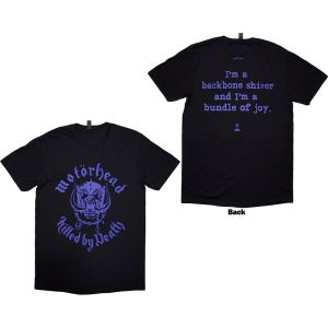Motorhead - Killed By Death Lyric Uni Bl T-Shirt in the group MERCHANDISE / T-shirt / Heavy Metal at Bengans Skivbutik AB (5593186r)
