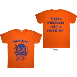 Motorhead - Good & Loud Uni Orange T-Shirt in the group MERCHANDISE / T-shirt / Heavy Metal at Bengans Skivbutik AB (5593191r)