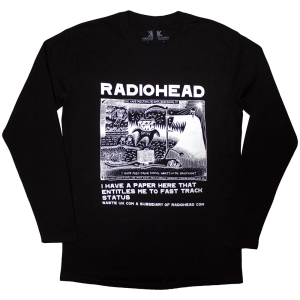 Radiohead - Ice Caps Uni Bl Longsleeve in the group OTHER / Övrigt / at Bengans Skivbutik AB (5593197r)