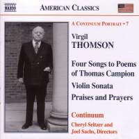 Thomson Virgil - Kammarmusi in the group CD / Klassiskt at Bengans Skivbutik AB (561856)