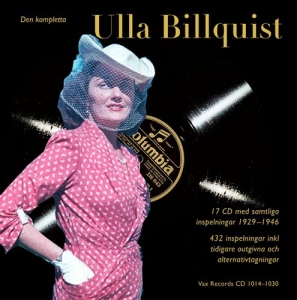 Billquist Ulla - Den Kompletta in the group CD / Dansband-Schlager at Bengans Skivbutik AB (629005)