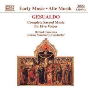 Gesualdo Carlo - Sacred Music 5 Voices in the group Externt_Lager / at Bengans Skivbutik AB (638347)