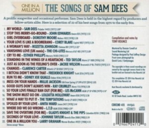 Various Artists - One In A Million: The Songs Of Sam in the group OTHER / Övrigt / at Bengans Skivbutik AB (953805)