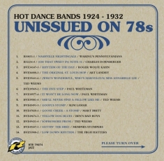 Various - Unissued On 78S Hot Dance Bands 1924-193