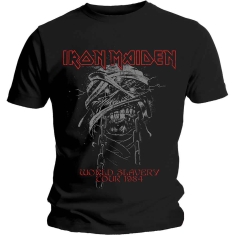 Iron Maiden - World Slavery 1984 Tour Uni Bl   