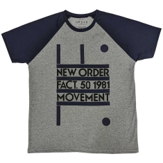 New Order - Movement Grey/Navy Raglan T-Shirt