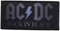 Ac/Dc - Patch Back In Black (5,1 X 10,1 Cm)