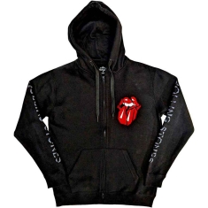 Rolling Stones - Hd Shattered Tongue Uni Bl Zip Hoodie 