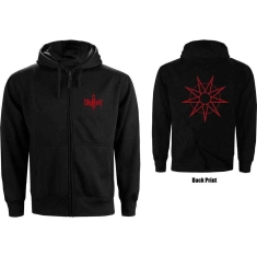 Slipknot - 9-Point Star Backprint Uni Bl Zip Hoodie