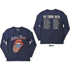 Rolling Stones - Us Tour 78 Uni Navy Longsleeve 