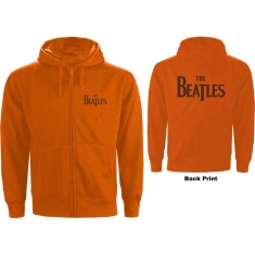 The Beatles - Drop T Logo B-Print Orange Zip Hoodie
