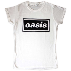 Oasis - Decca Logo Lady Wht T-Shirt