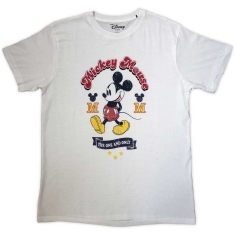 Disney Mickey Mouse - One & Only Uni Wht T-Shirt